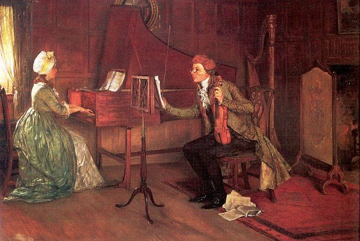 A Difficult Duet, Millet, Francis David